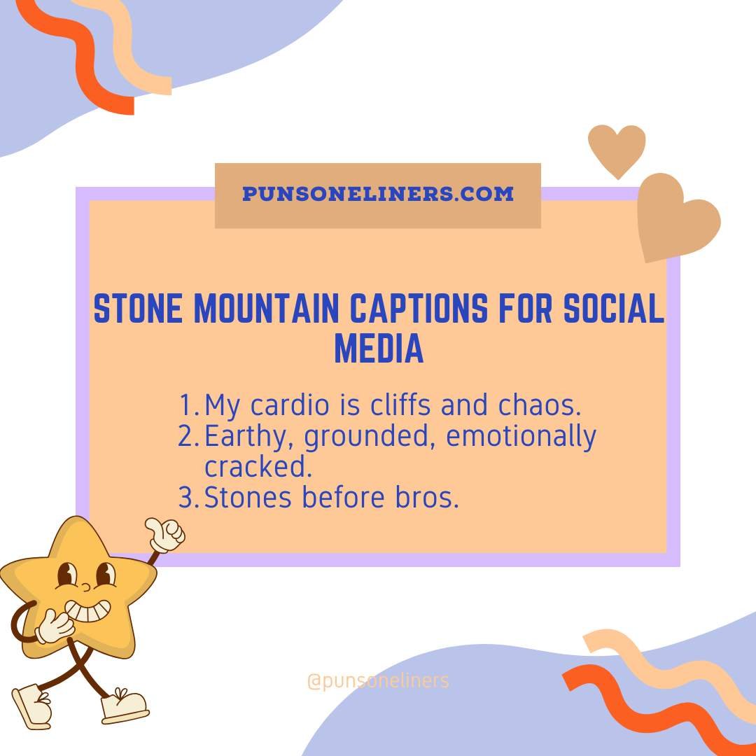 Stone Mountain Captions for Social Media