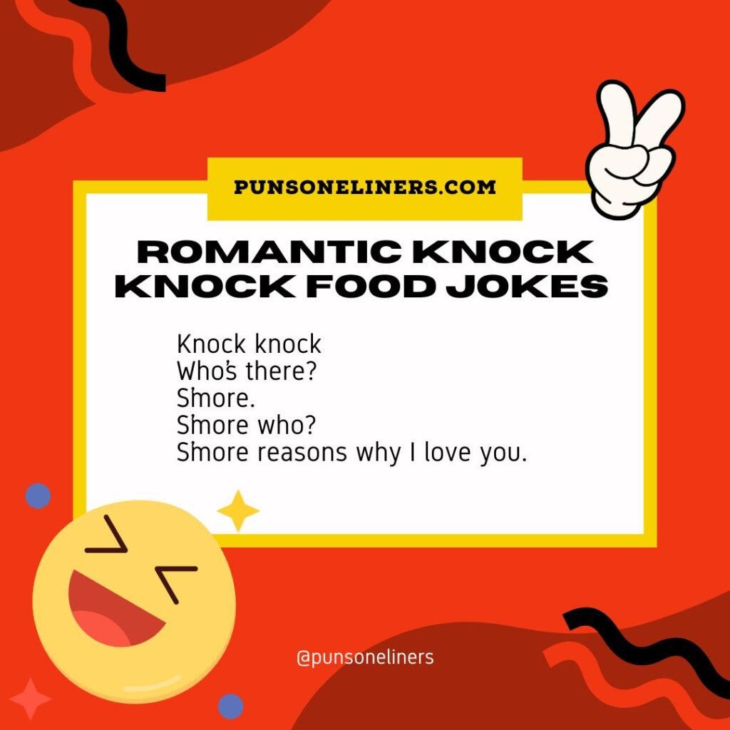 Cute and Romantic Knock Knock Food Jokes 