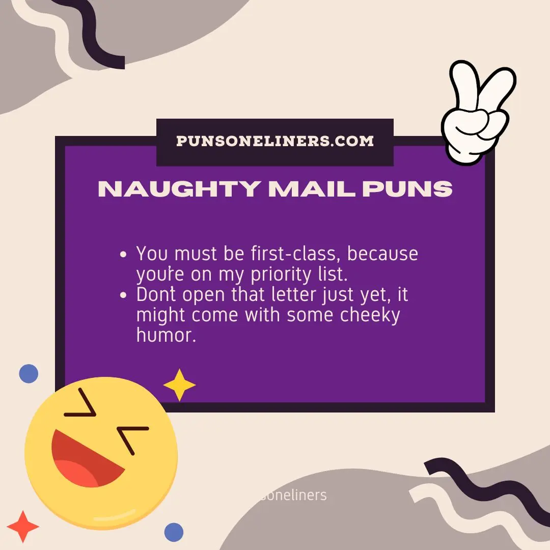 Naughty Mail Puns