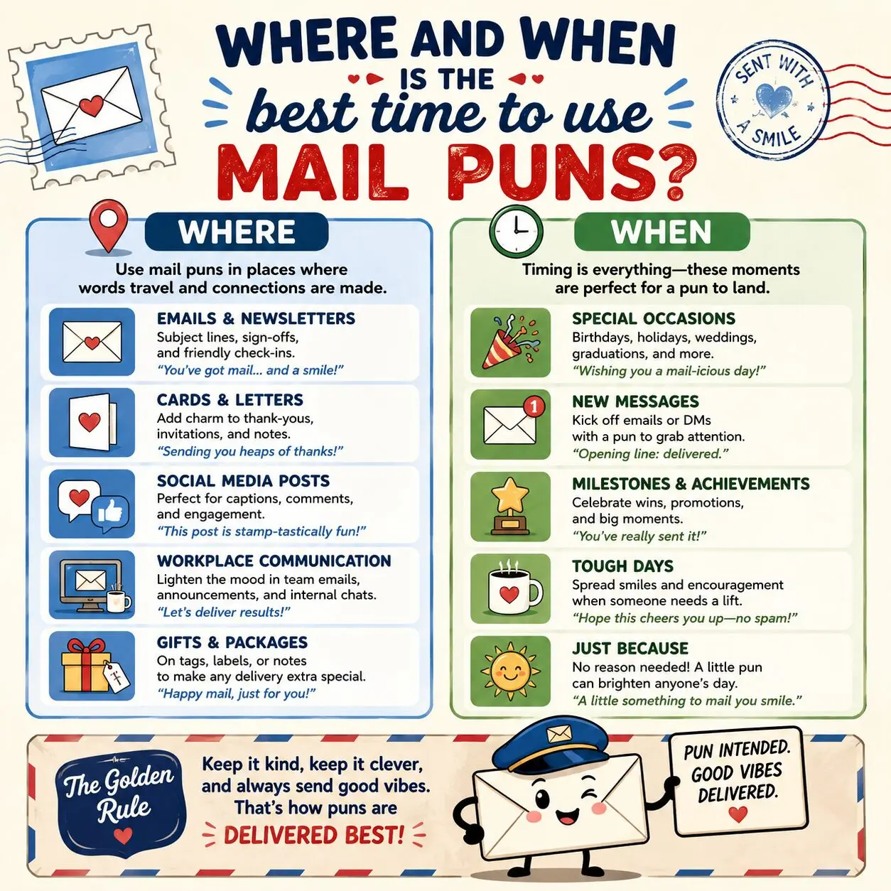 When to use Mail Puns