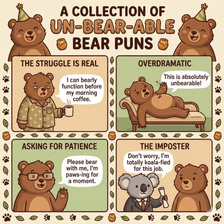 Puns and One liner on Bears