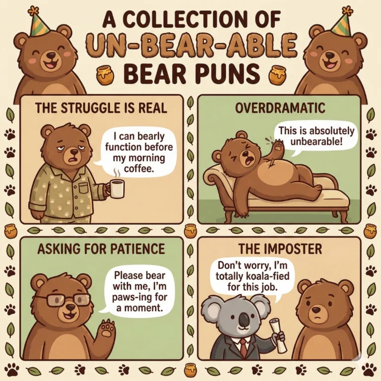 Puns and One liner on Bears